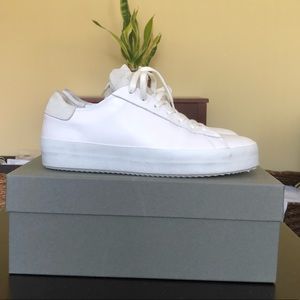 Allsaints Women White Sandy Sneaker Women.